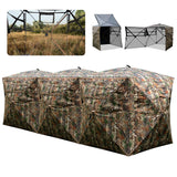 Tangkula 2-6 Person Hunting Blind with Camo Cover