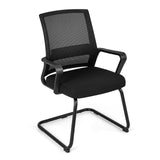 Tangkula Office Guest Chair with Lumbar Support