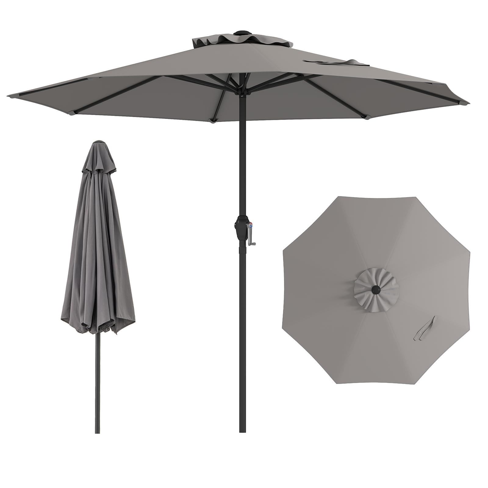 8.5 ft patio umbrella Tangkula 8.5 ft Outdoor Patio Umbrella, Grey