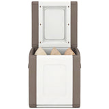 Tangkula Plastic Outdoor Storage Box w/ Waterproof & Long-Lasting PP Resin