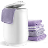 Tangkula Towel Warmer Bucket for Bathroom, 21L Flip-top Lid Towel Warmer Barrel