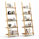 Tangkula 5-Tier Ladder Shelf Bookcase for Living Room