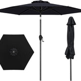 Tangkula Heavy Duty Outdoor Umbrella with Push Button Tilt