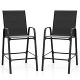 Tangkula Outdoor Bar Stools Set of 2/4 for Backyard Deck Pool