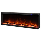 Tangkula 3-Sided Electric Fireplace Insert with Remote Control