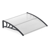 Tangkula 30" x 39" Window Awning with Hollow Sheet for Rain Snow Sunlight Protection