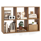 Tangkula 6-Cube Bookcase 3-Tier Bookshelf with Open Compartments