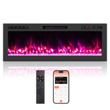 Tangkula 68”/60”/50”/42”/36” Wi-Fi Enabled Electric Fireplace