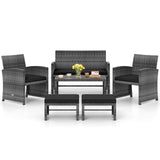 Tangkula 6 Pieces Patio Furniture Set