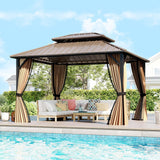 Tangkula 10x12 FT Hardtop Gazebo
