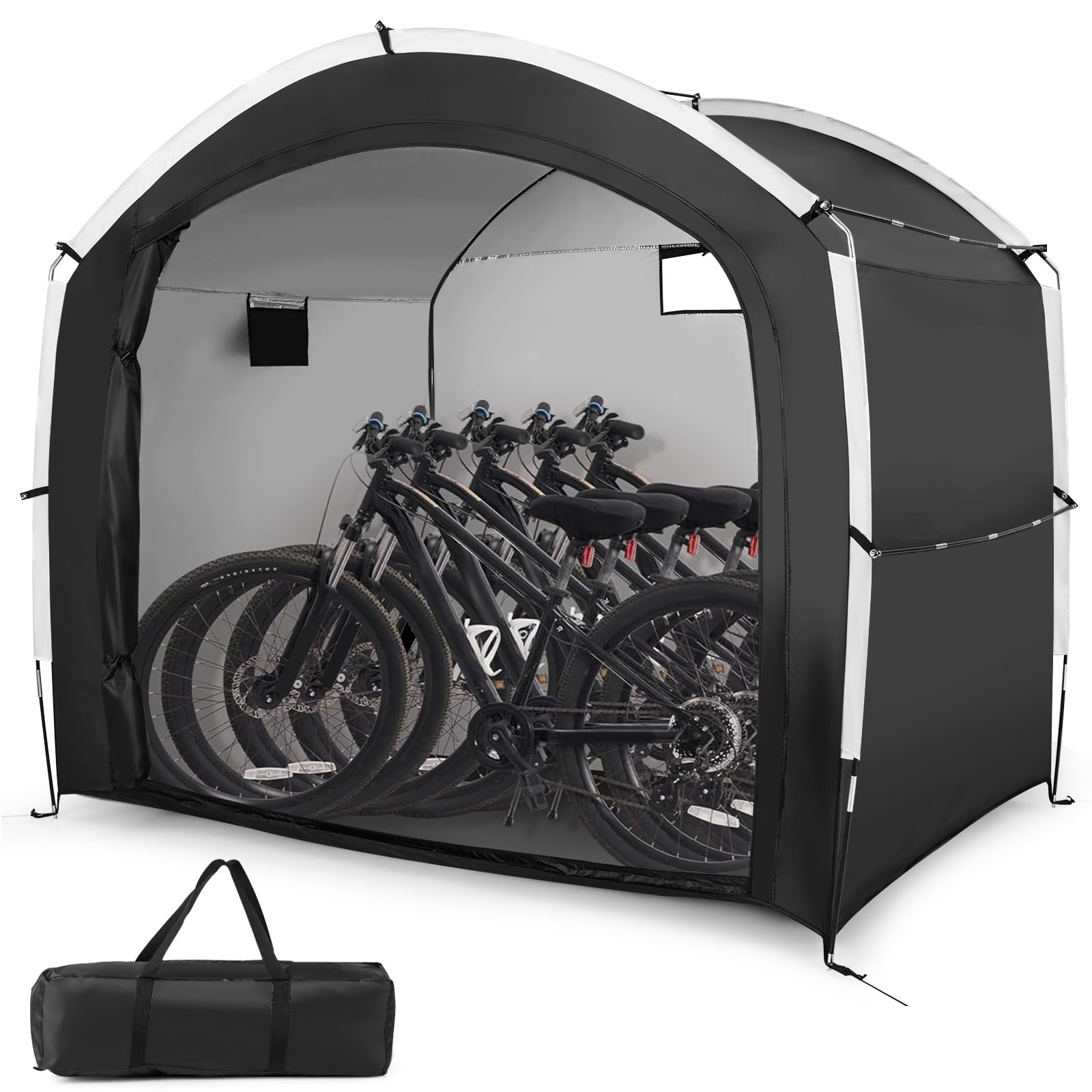 bike storage tent Tangkula Outdoor Portable Bicycle Storage Shelter Tent for 5 Bikes wit – tangkula