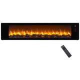Tangkula 36 Inch Flame Only Electric Fireplace with Remote