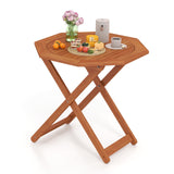 Tangkula Outdoor Folding Patio Table