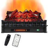 Tangkula 26” Fireplace Logs Heater - Realistic Pinewood