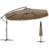 Tangkula 10FT Offset Hanging Umbrella with Cover