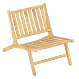 Tangkula Teak Wood Outdoor Accent Chairs for Patio Lawn Garden Backyard Deck