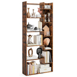 Tangkula 64”H Tall Open Bookcase with Anti Tip Kits