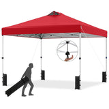 Tangkula 10 x10 Ft Pop Up Canopy with Center Lock