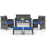Tangkula 6 Pieces Patio Furniture Set