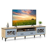 Tangkula Farmhouse TV Stand for TVs up to 80”