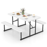 Tangkula Picnic Table Bench Set for 2 to 4 People