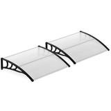 Tangkula 30" x 39" Window Awning with Hollow Sheet for Rain Snow Sunlight Protection