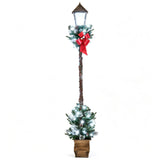 Tangkula 6.1 FT Christmas Pre-lit Street Lamp