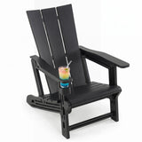 Tangkula Adirondack Chairs with Wood Texture for Garden (1/2/4)