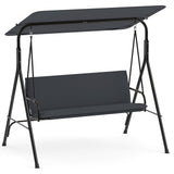 Tangkula 3 Person Porch Swing with Removable Cushions