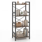 Tangkula 3-Tier Industrial Bookshelf for Home Office