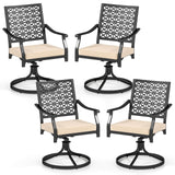 Tangkula Swivel Patio Chair Set of 4