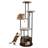 Tangkula Multi-Level Modern Cat Tree Tower with Platforms