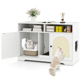 Tangkula Double Litter Box Enclosure(43 Inch )