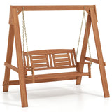 Tangkula 2-Seater Porch Swing Adjustable Chains
