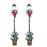 Tangkula 6.1 FT Christmas Pre-lit Street Lamp