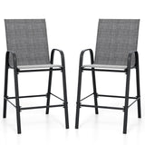 Tangkula Outdoor Bar Stools Set of 2/4 for Backyard Deck Pool