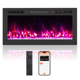 Tangkula 68”/60”/50”/42”/36” Wi-Fi Enabled Electric Fireplace