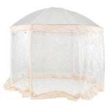 Tangkula 10x10 Ft Oversize Weatherproof Clear Outdoor Dome Tent for 8-10 People with 2 Roll-Up Doors