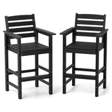 Tangkula Patio Adirondack Bar Chairs Set of 2/4