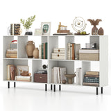 Tangkula 4 Cubby Open Bookcase