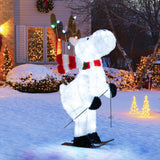 Tangkula Lighted Christmas Reindeer Decoration