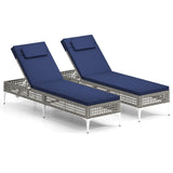 Tangkula Patio Chaise Lounge Chair