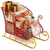 Tangkula Metal Christmas Santa Sleigh Basket