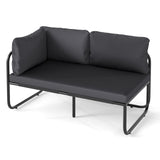 Tangkula Patio Loveseat with Removable Pillows & Seat Cushion