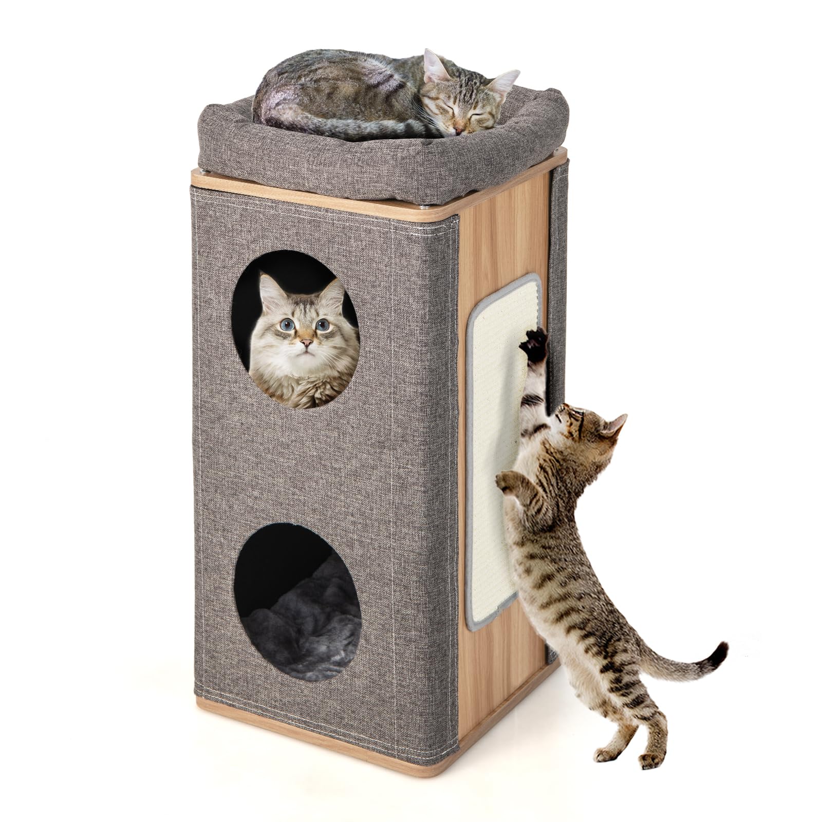 3-Story Cat Tree Condo - Tangkula