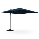 TANGKULA 9.5 FT Cantilever Patio Umbrella, Outdoor Square Offset Umbrella with 360-degree Rotation