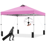 Tangkula 10 x10 Ft Pop Up Canopy with Center Lock