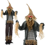 Tangkula 7 FT Halloween Decoration Animated Standing Scarecrow