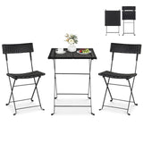 Tangkula 3-Piece Folding Bistro Set for Backyard