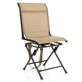 Tangkula 360-degree Swivel Blind Chair, Foldable Free Rotation Hunting Chair, Chair for Camping, Hunting, Fishing